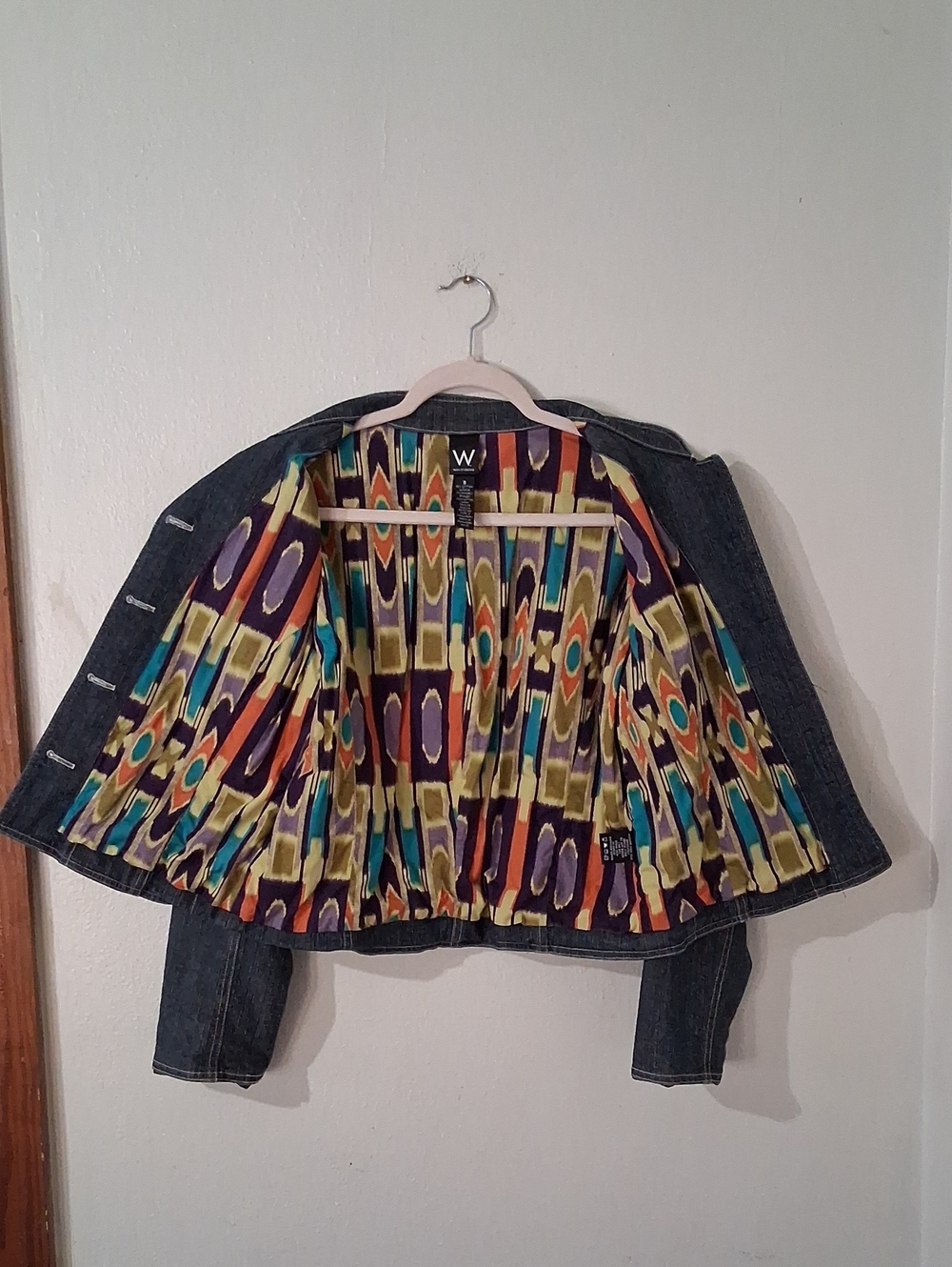 Denim Cropped Jacket / Button Up - Picture 5 of 10